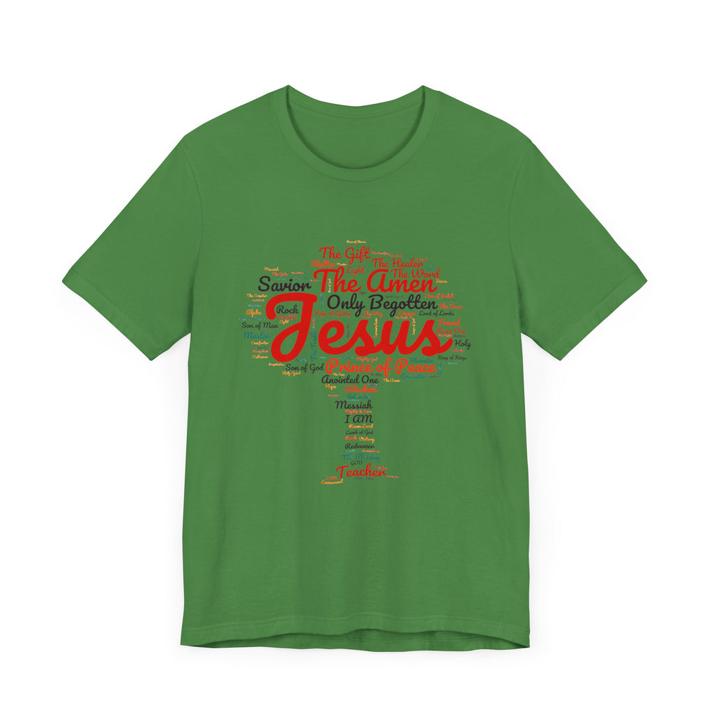 Religious Tee - Names of JESUS Tree Design