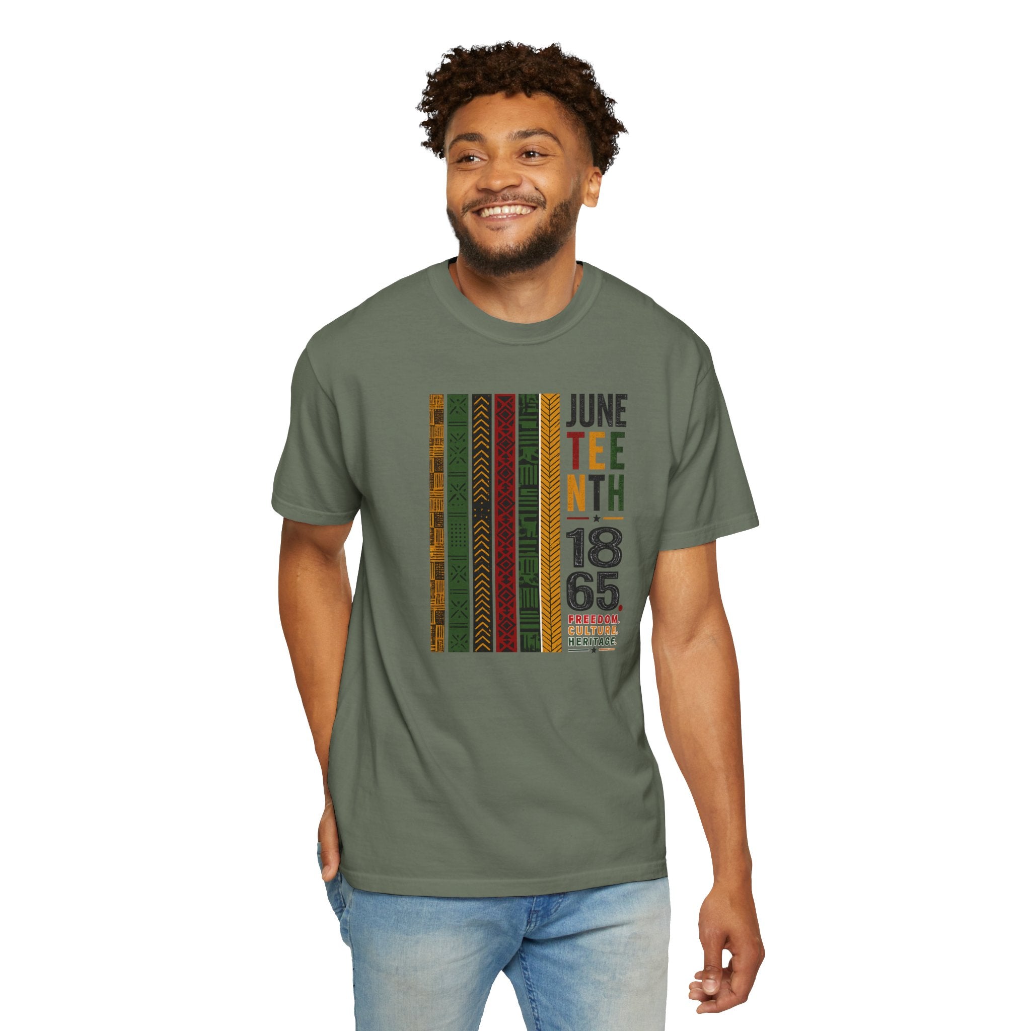 Juneteenth Heritage Stripes Tee