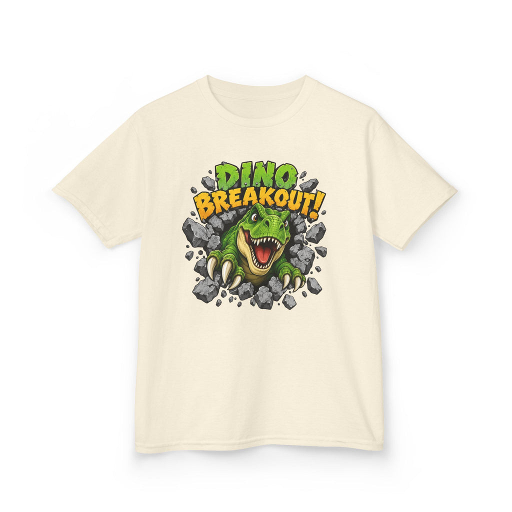 Dino Breakout Kids T-Shirt | T-Rex Dinosaur Graphic Tee