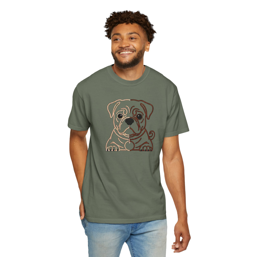 Bulldog Line Art T-Shirt – Cute Minimal Dog Graphic Tee