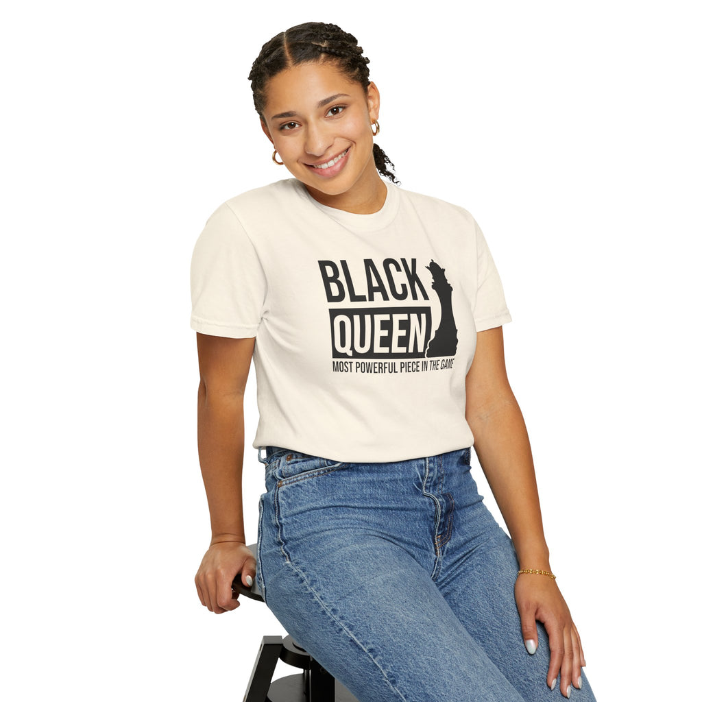 Black Queen T-Shirt — "Most Powerful Piece in the Game" Chess-Inspired Tee