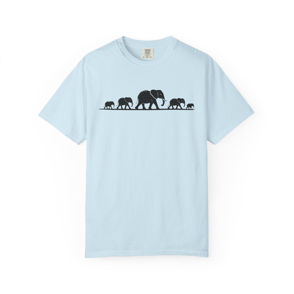 Walking Elephants silhouettes