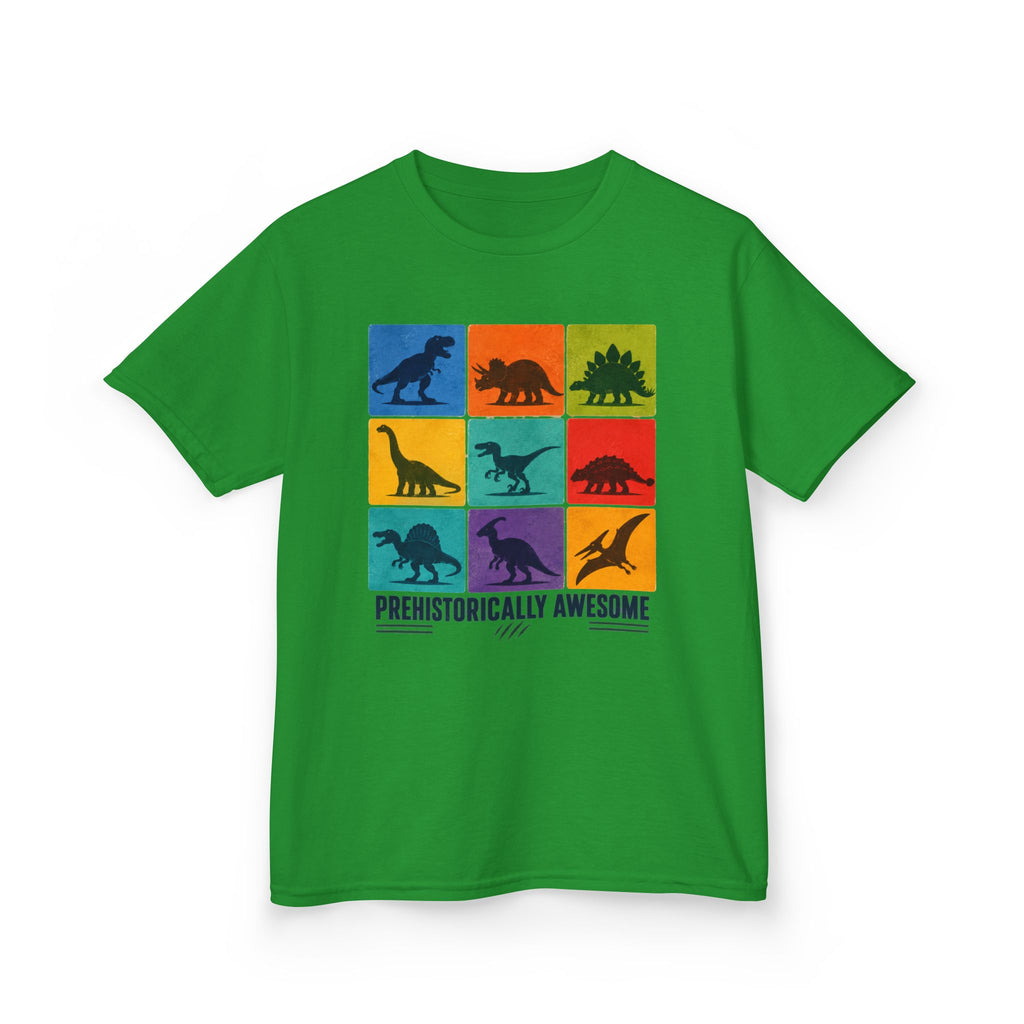 Kids- Prehistorically Awesome™ Dinosaur T-Shirt – Colorful Dino