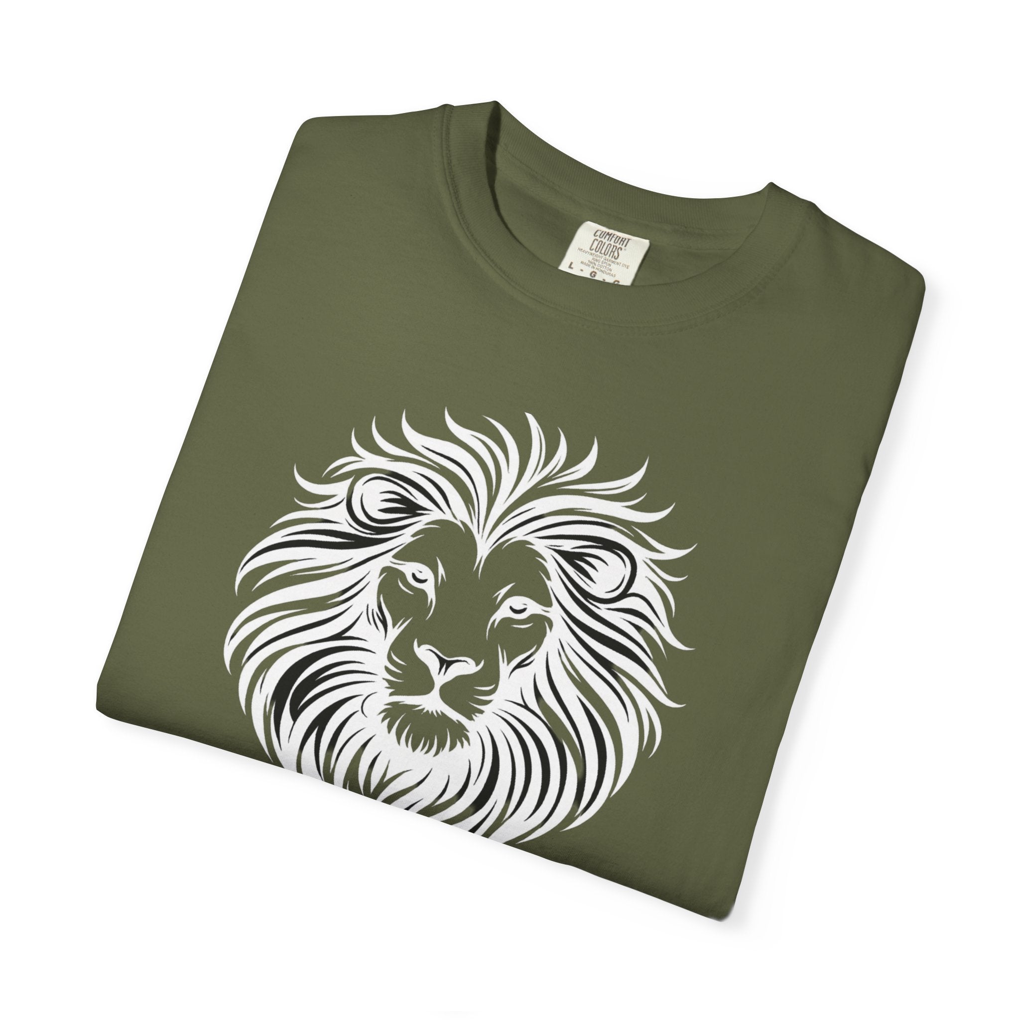 Lion Face Tee— Bold Tribal Mane Design