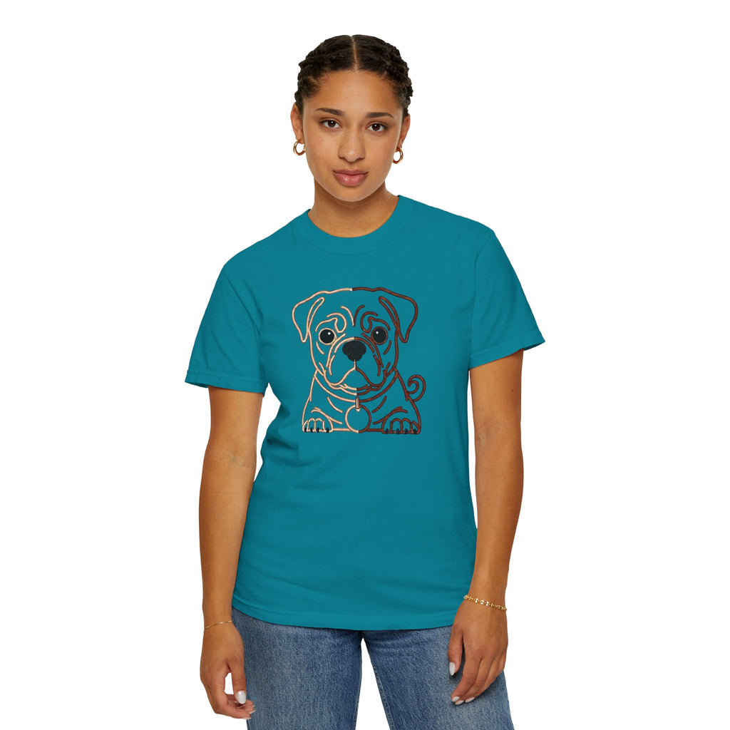 Bulldog Line Art T-Shirt – Cute Minimal Dog Graphic Tee