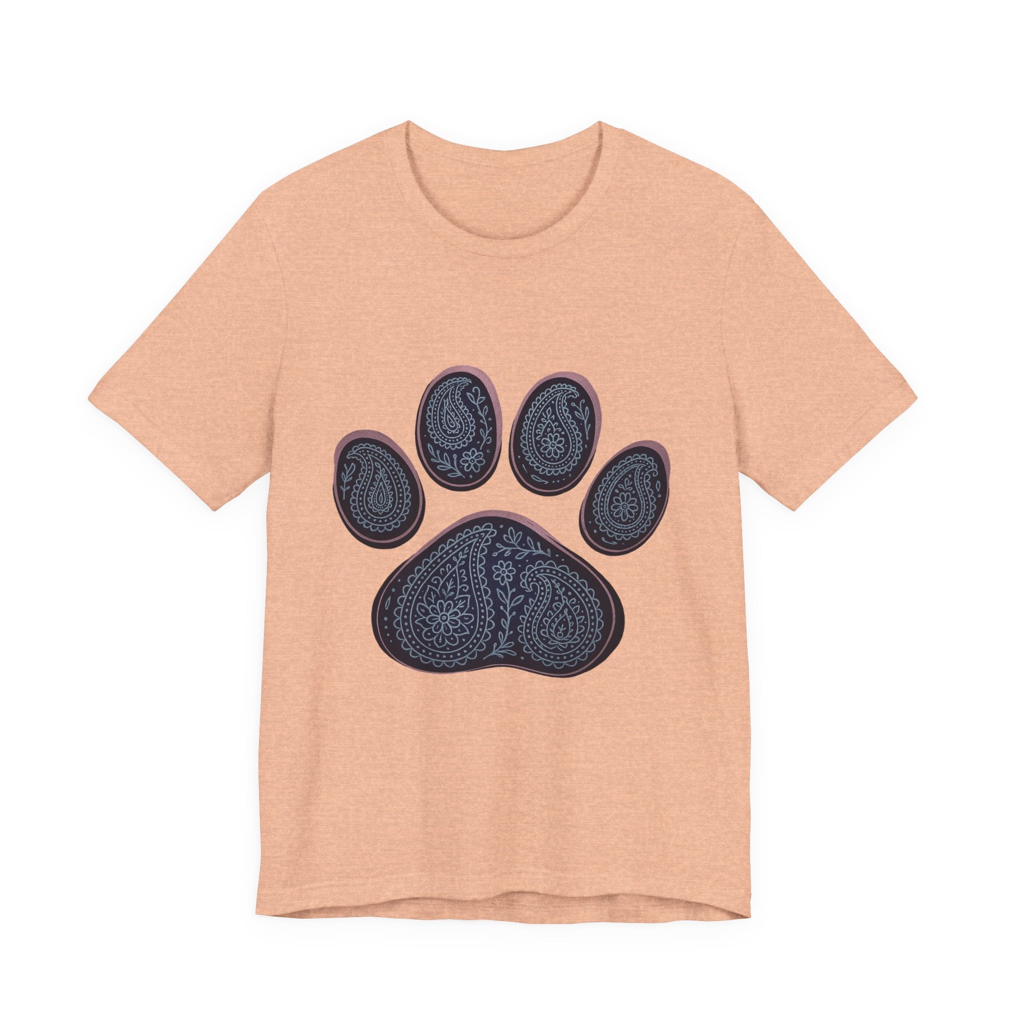 Blue Paisley Paw  Tee