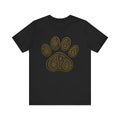 Gold Paisley Paw Print Tee