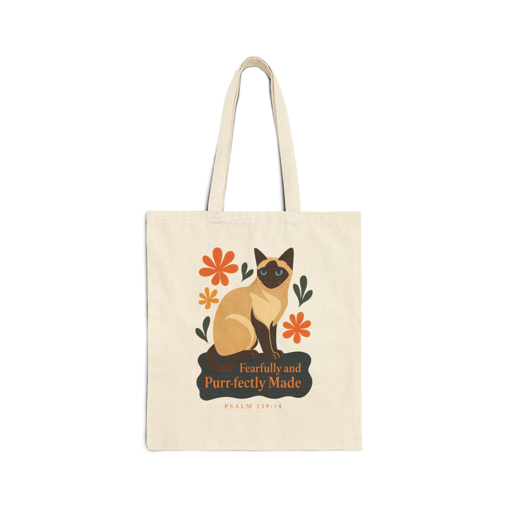 Fearfully and Purr-fectly Made™ Tote with Siamese Cat