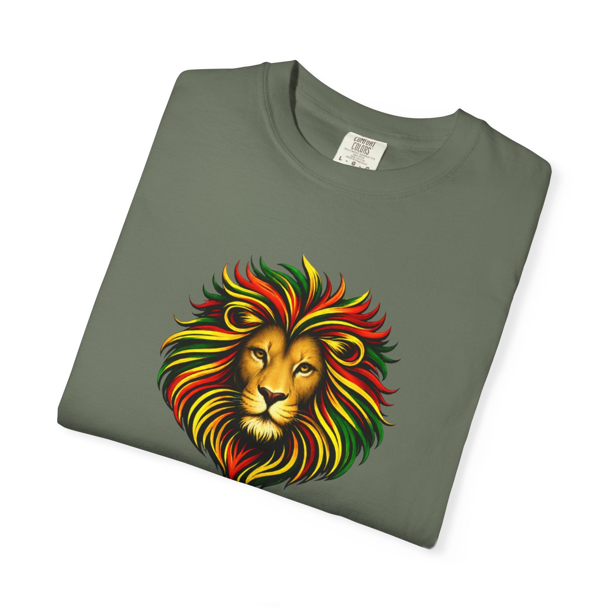 Lion T-Shirt — "The Lion Shows Up Exactly As He Thinks He Is" BLACK COLLECTION
