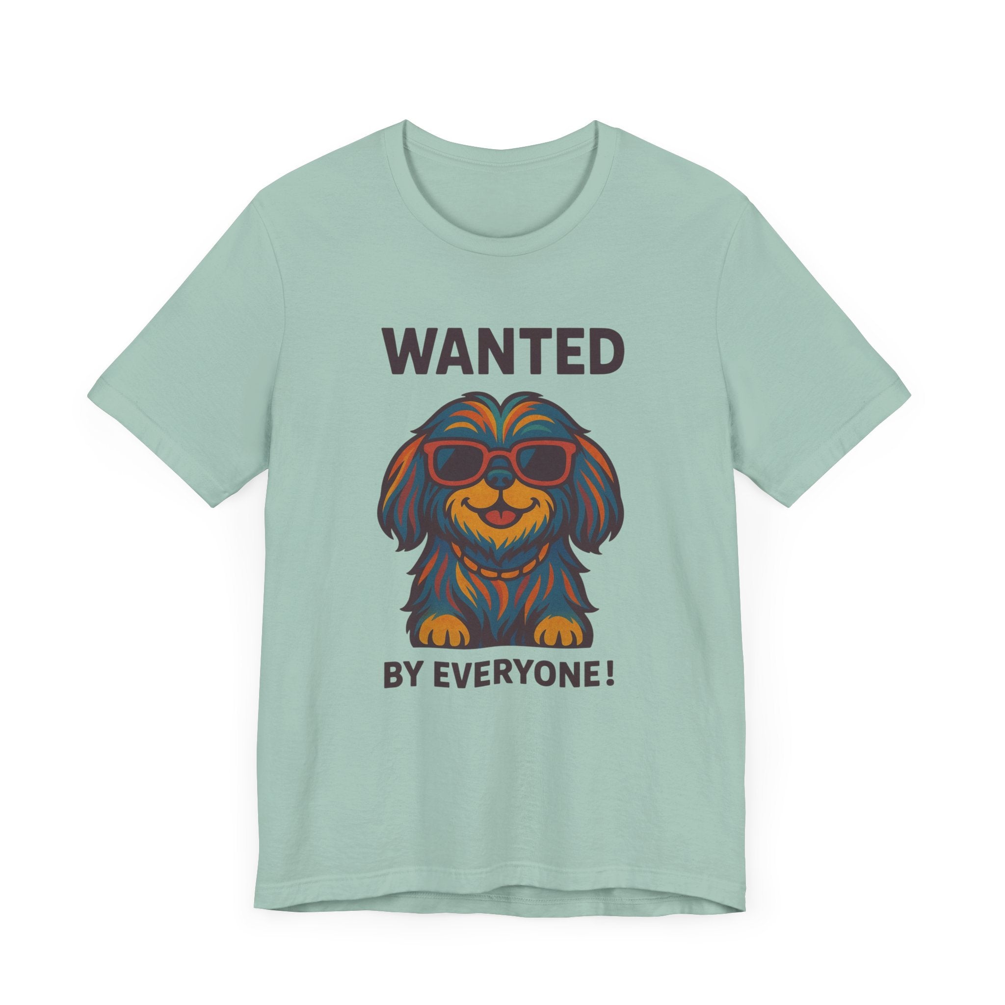Shitzu with Multicolored Fur and Sunglasses Tee