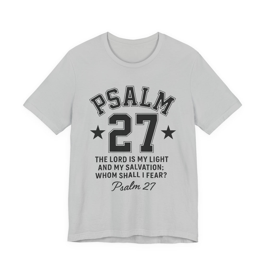 Psalm 27 White Sporty Tee