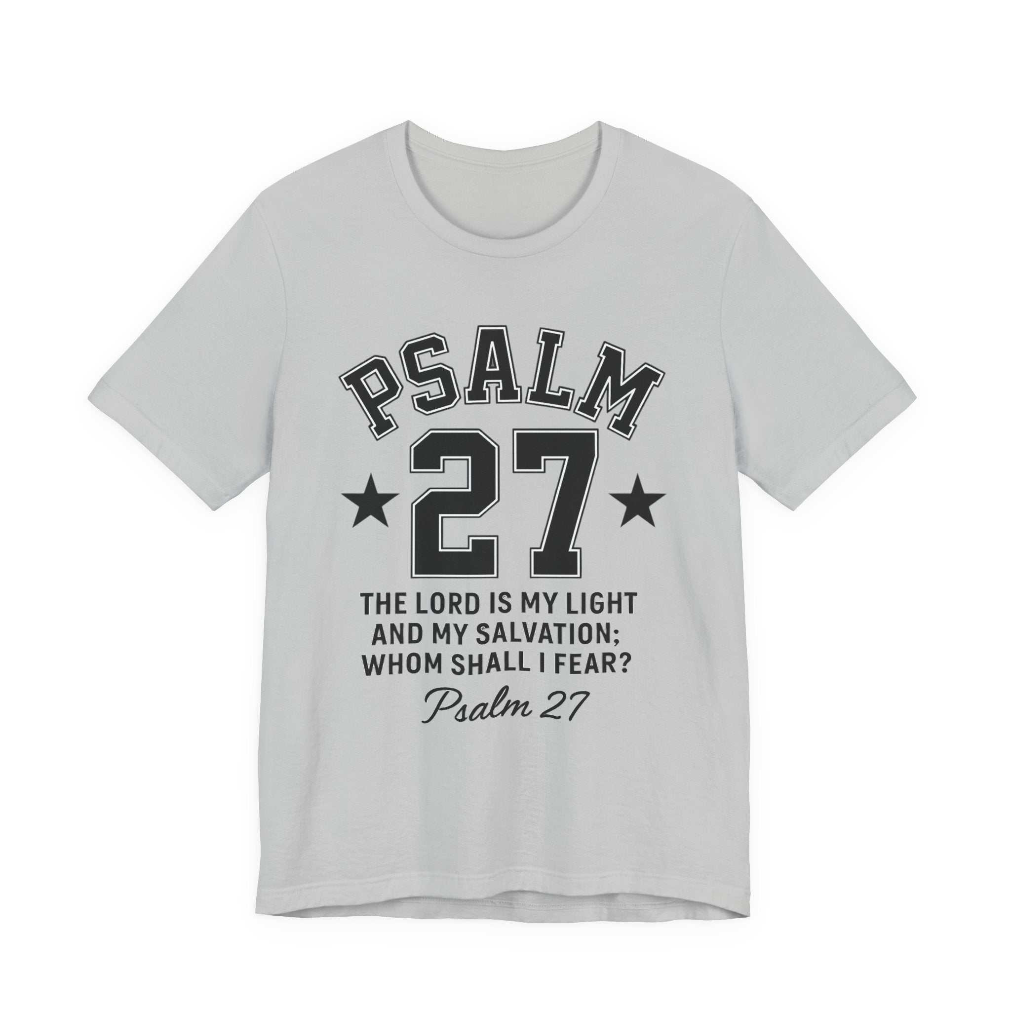 Psalm 27 White Sporty Tee