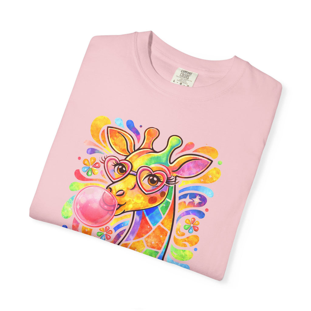 Colorful Bubblegum Giraffe T-Shirt