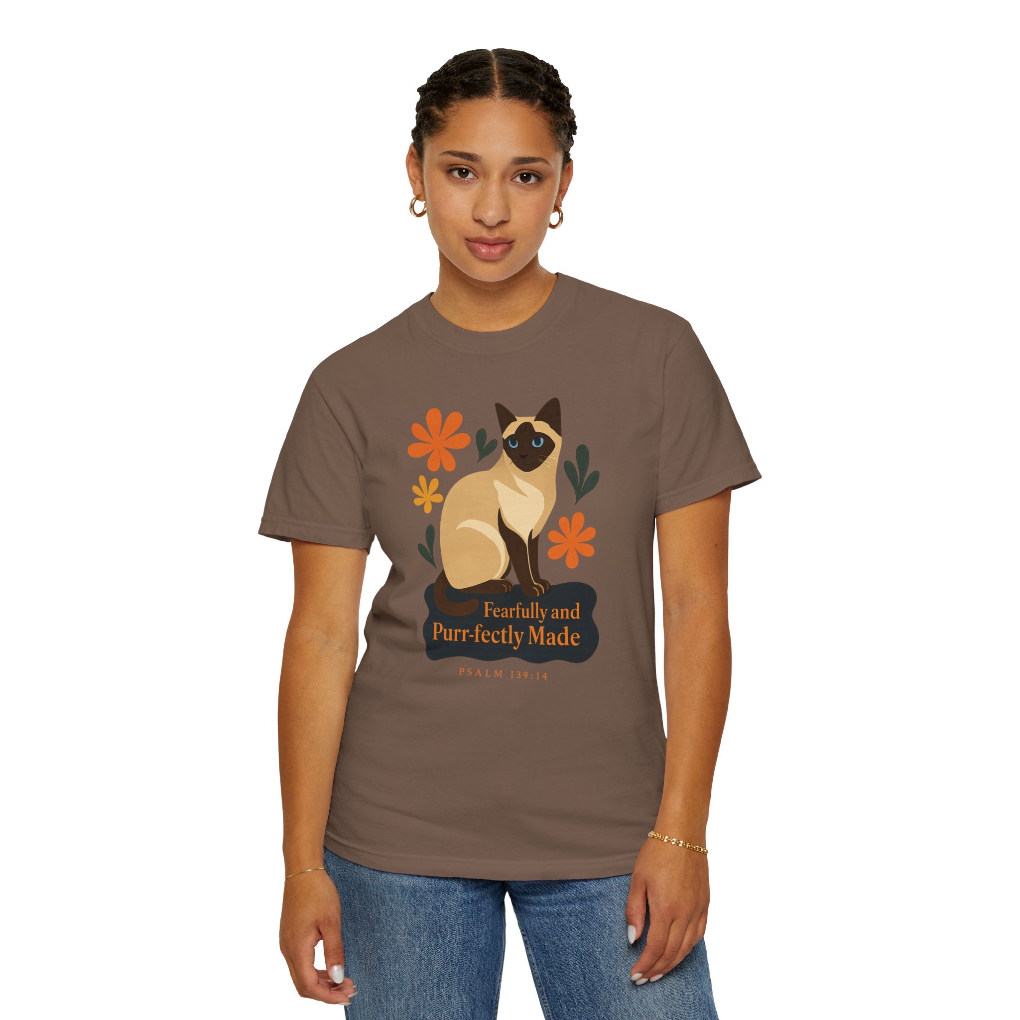 Fearfully and Purr-fectly Made™ Siamese Cat Tee
