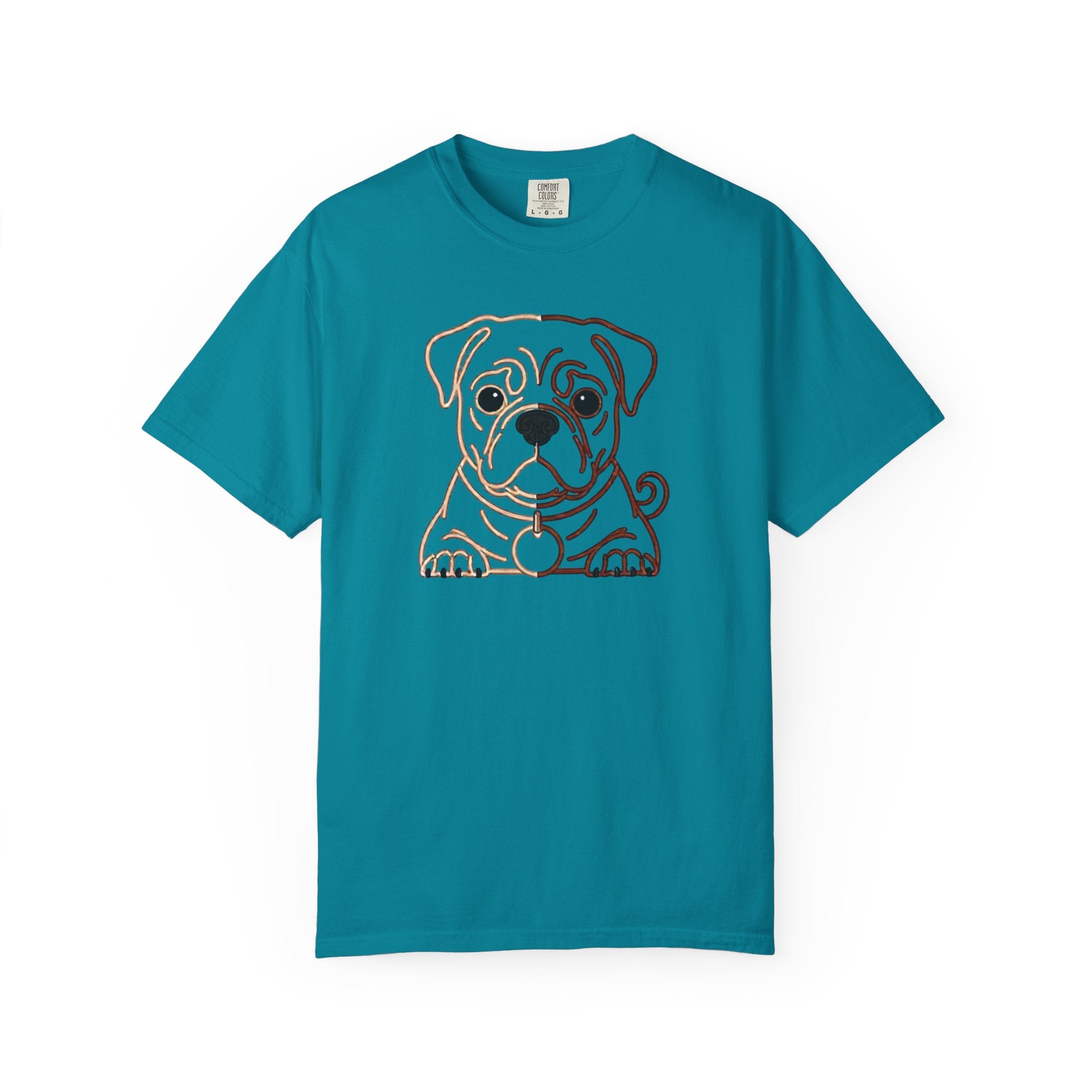 Bulldog Line Art T-Shirt – Cute Minimal Dog Graphic Tee