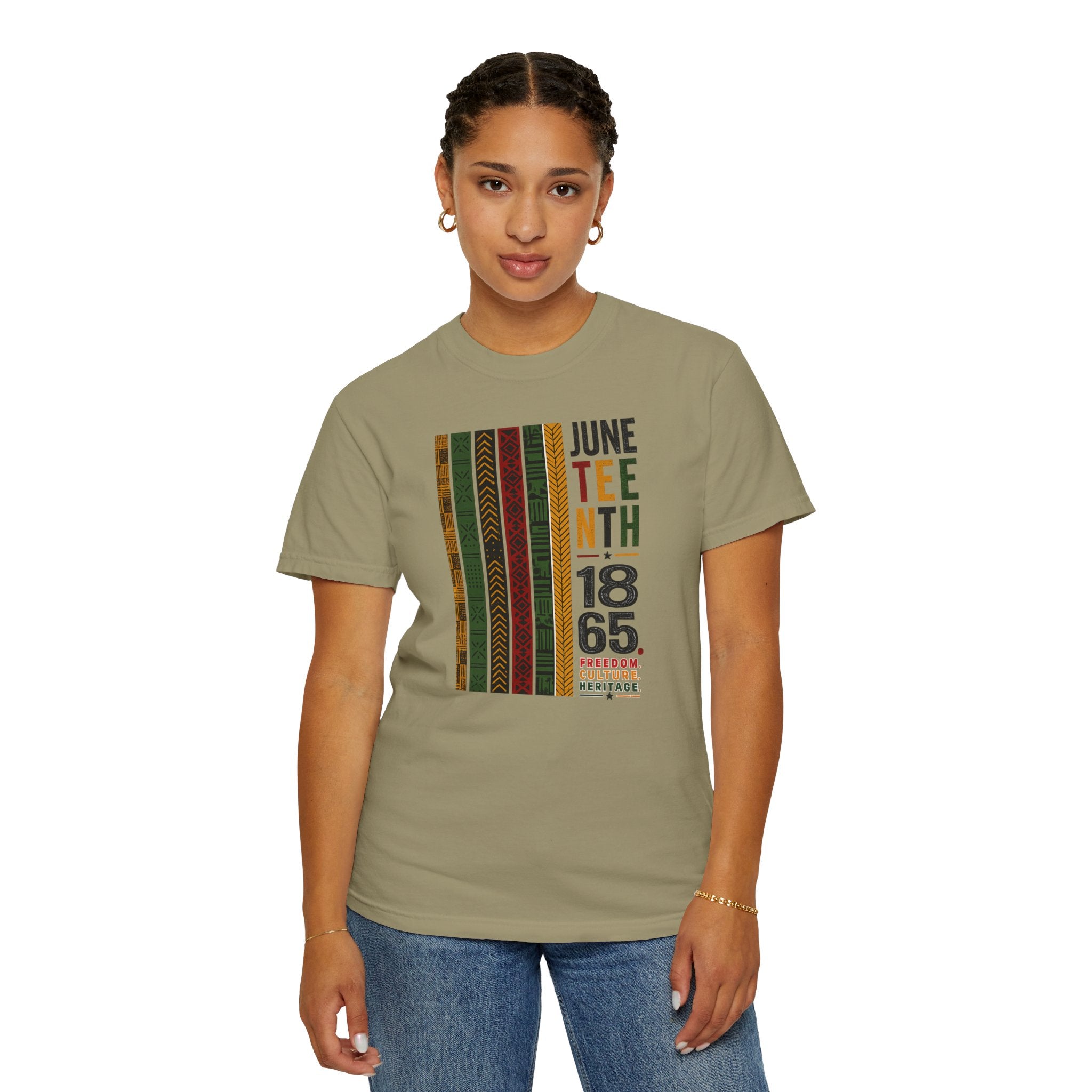 Juneteenth Heritage Stripes Tee