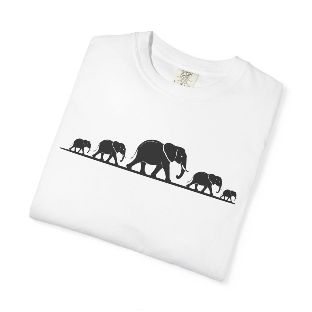 Walking Elephants silhouettes