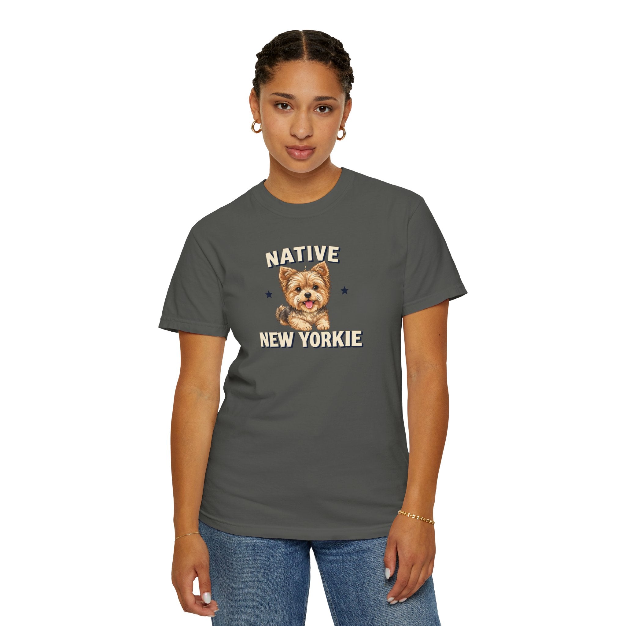 Native New Yorkie T-Shirt — Yorkie Mom/Dad NYC Dog Lover Tee