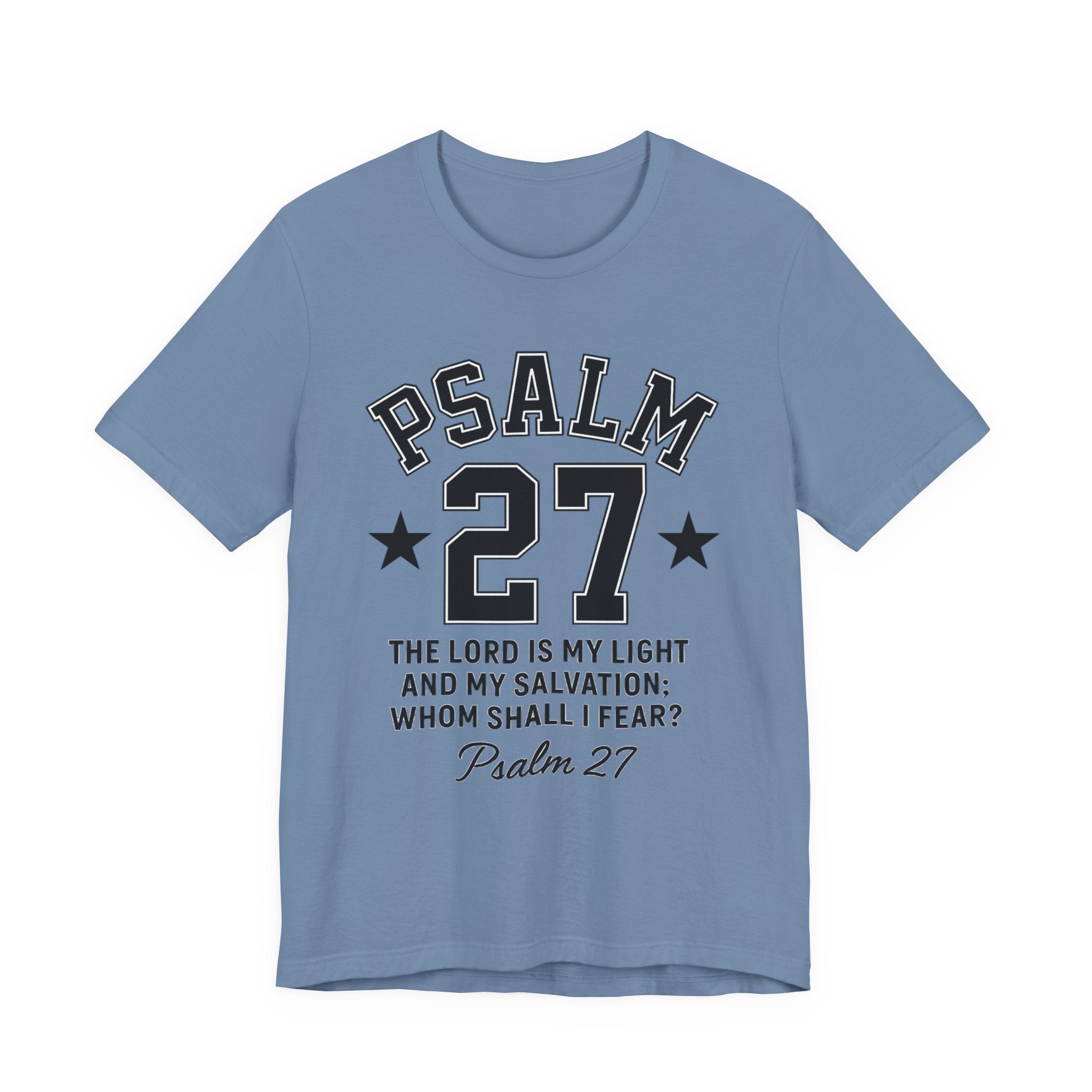 Psalm 27 White Sporty Tee