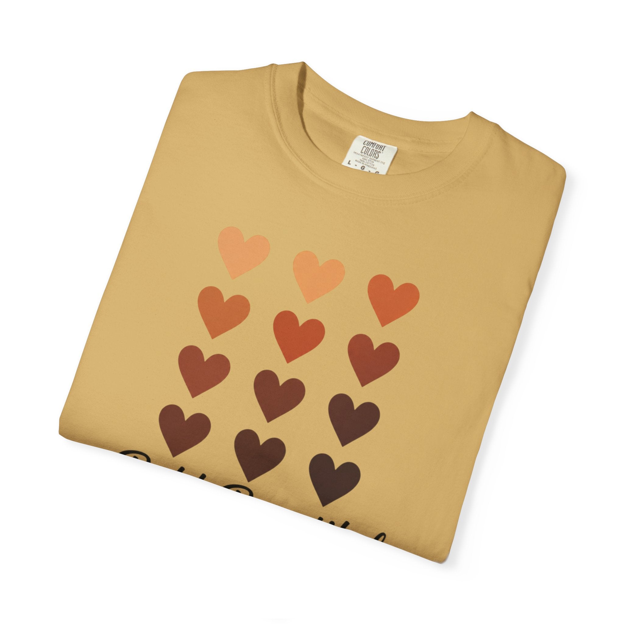 Bold Beautiful Melanin Hearts Tee