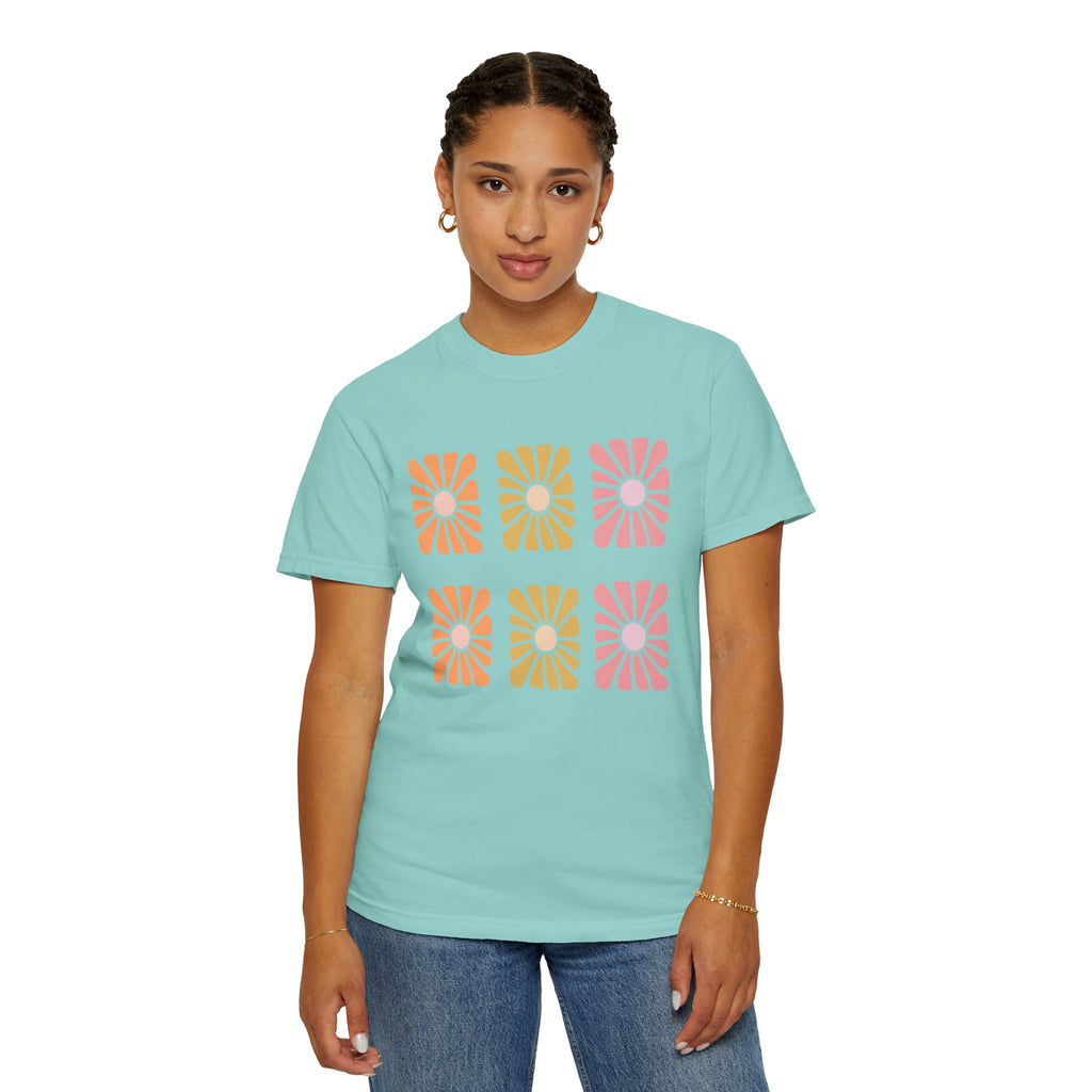 Retro Bloom Grid Tee