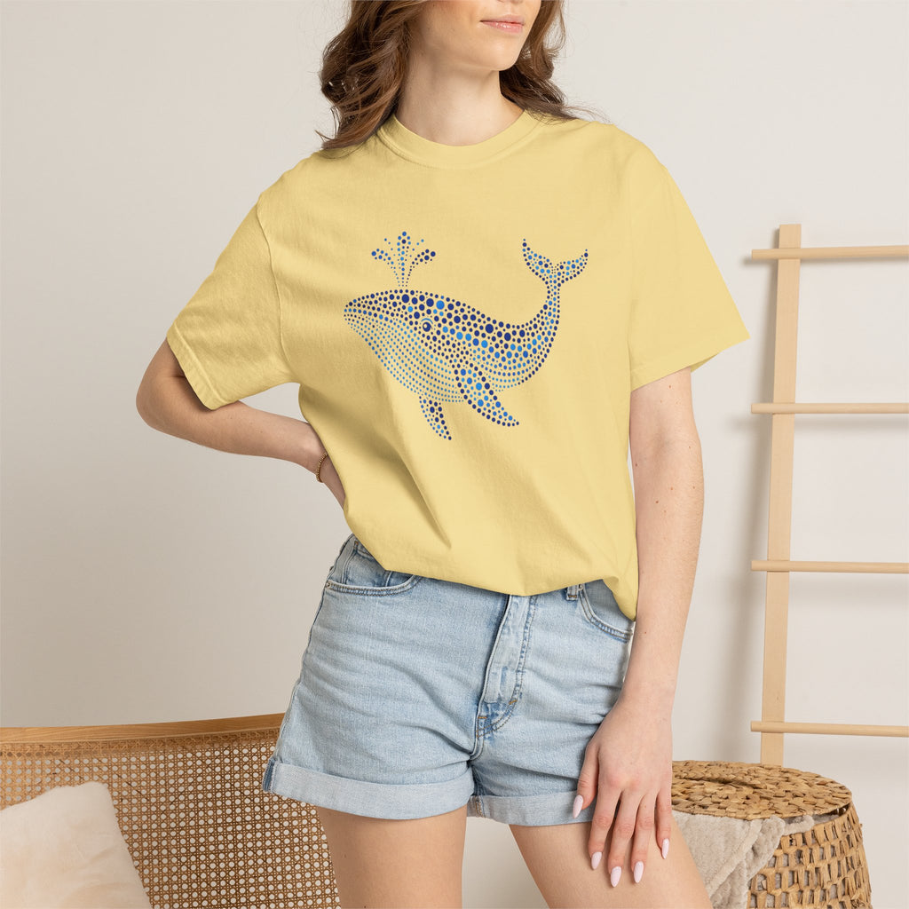 Blue Horizon Whale™ | Coastal Summer Graphic Tee
