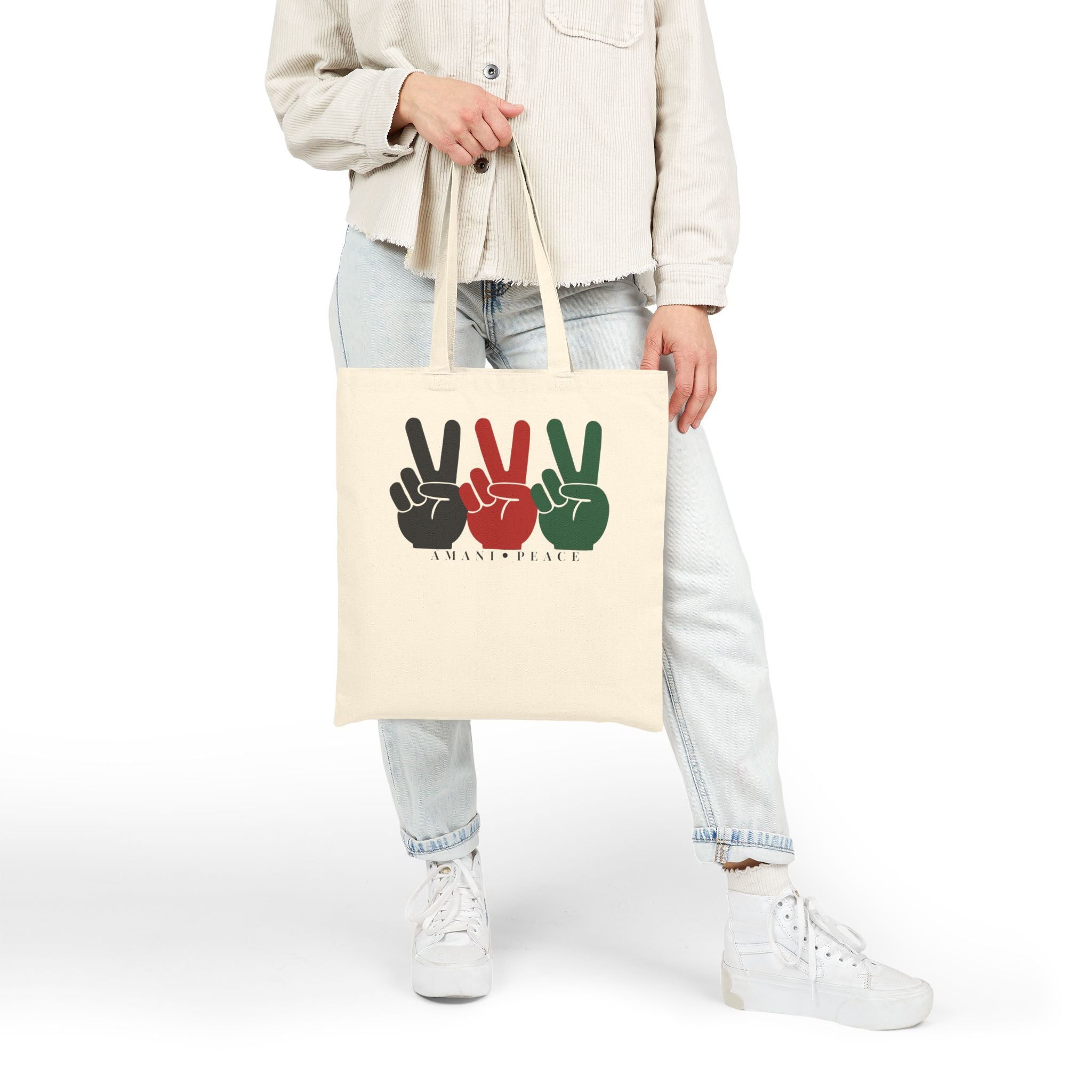 Amani • Peace Tote Bag – Unity in Motion