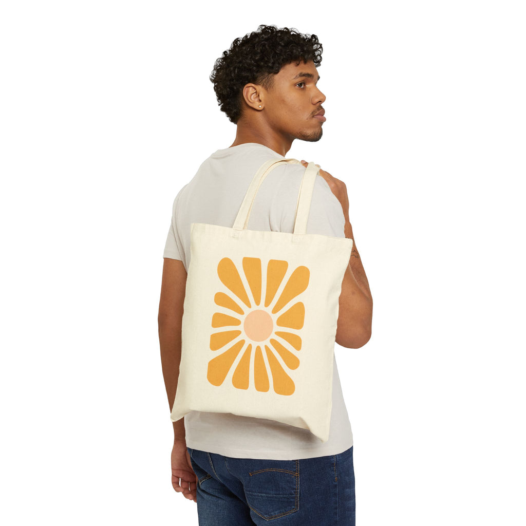 Golden Bloom Minimalist Tote