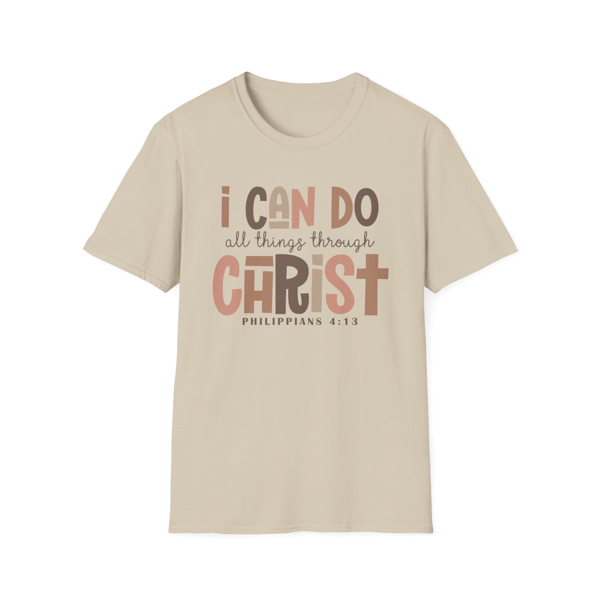 Faithful Unisex Tee with Inspirational Text - Earthtone Colors