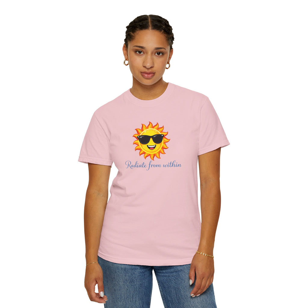 Radiate From Within T-Shirt — Smiling Sun Graphic Tee