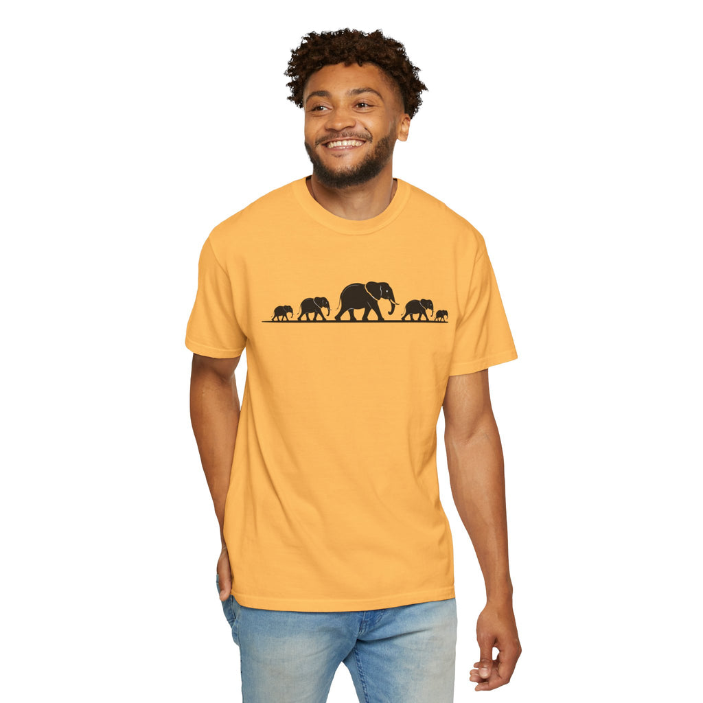 Walking Elephants silhouettes