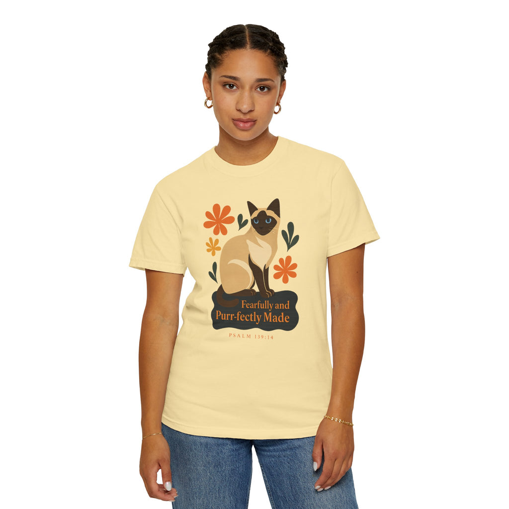 Fearfully and Purr-fectly Made™ Siamese Cat Tee