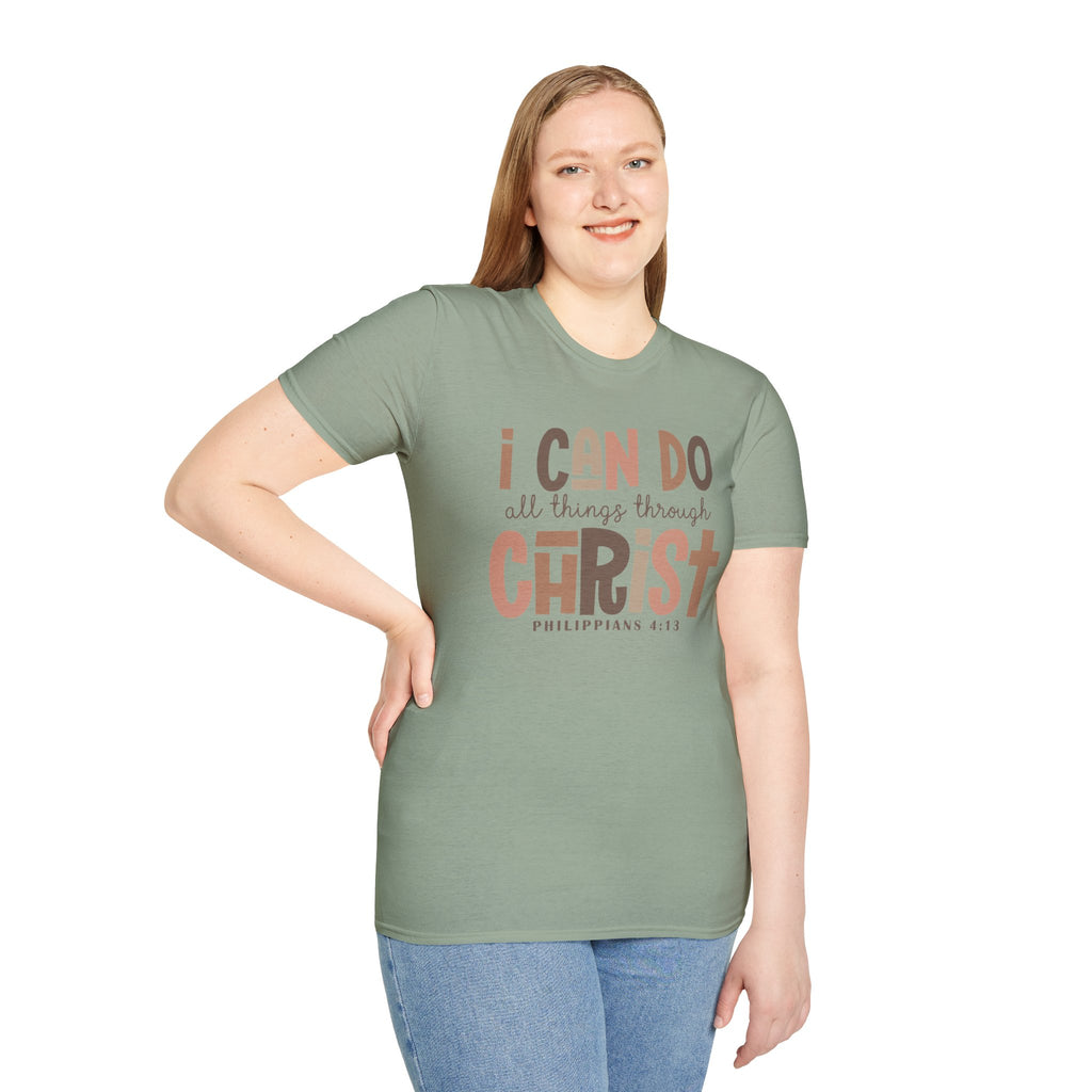Faithful Unisex Tee with Inspirational Text - Earthtone Colors