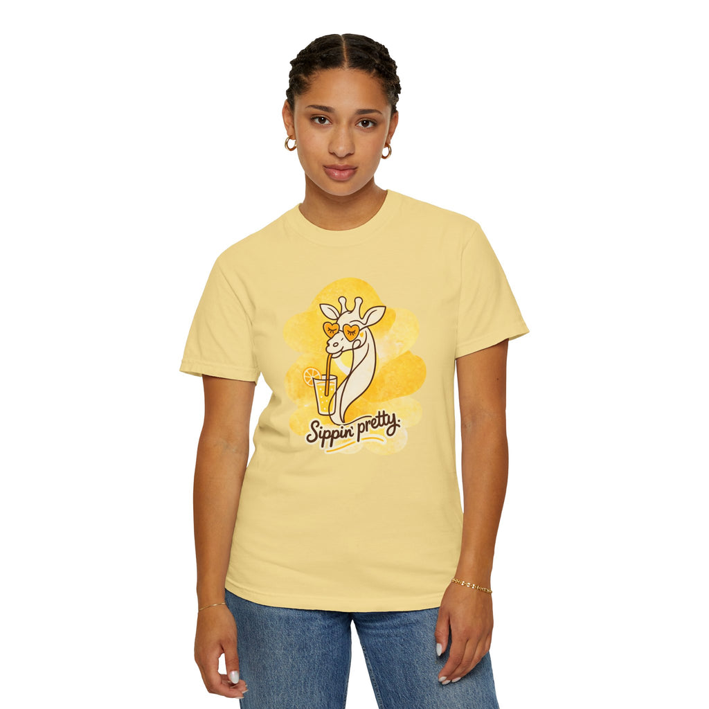 Sippin' Pretty Giraffe T-Shirt