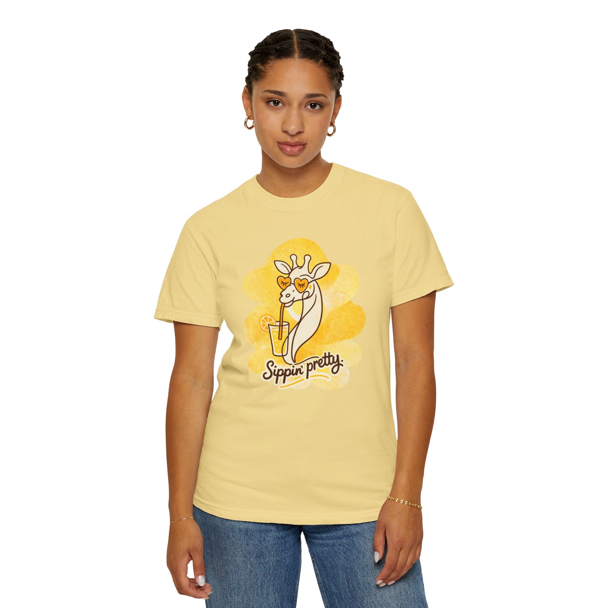 Sippin' Pretty Giraffe T-Shirt