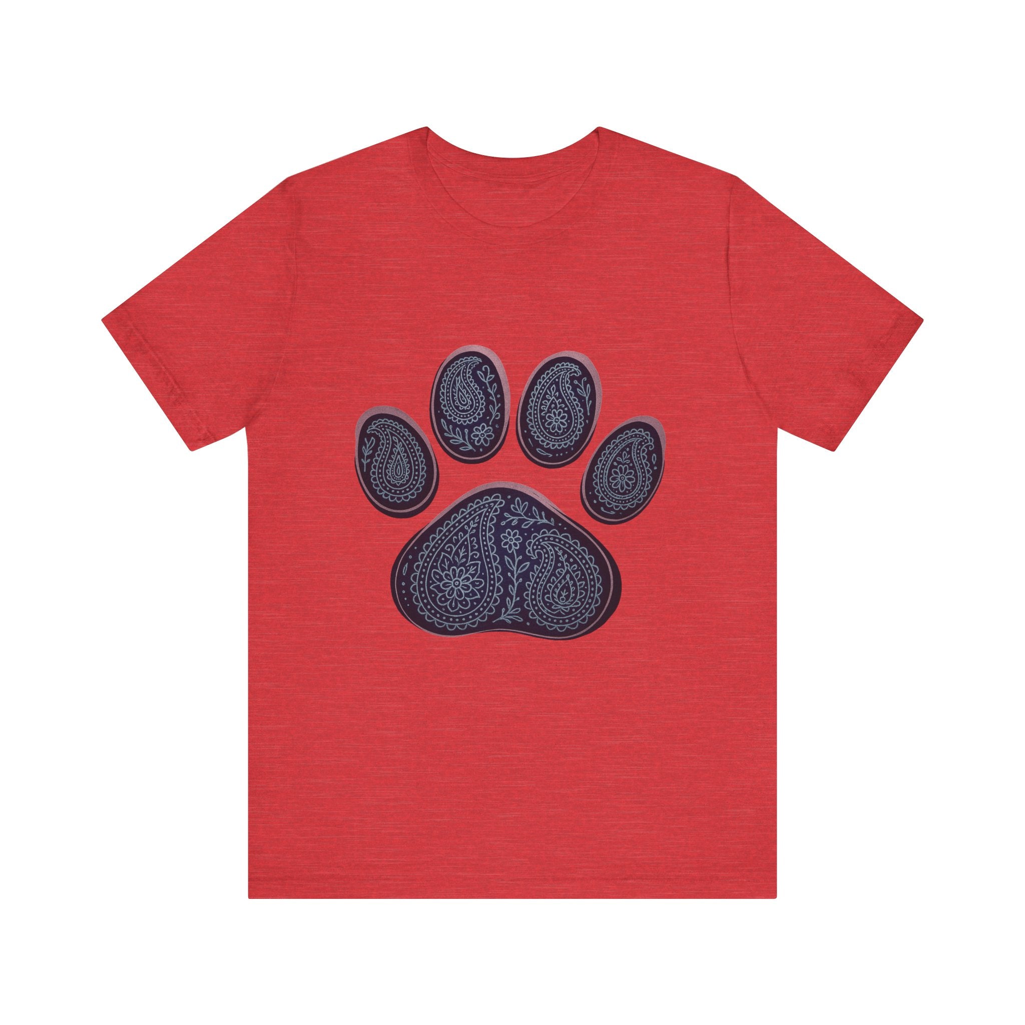Blue Paisley Paw  Tee