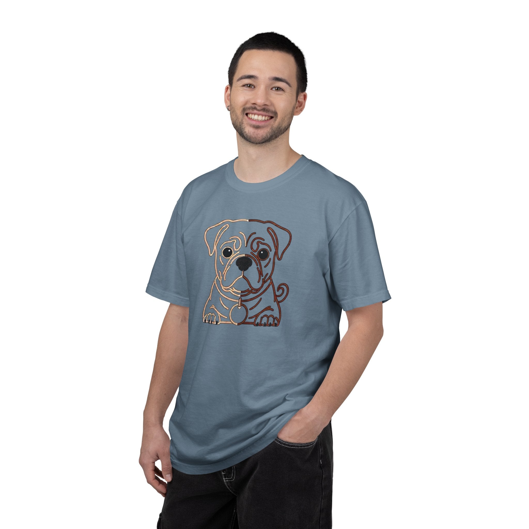 Bulldog Line Art T-Shirt – Cute Minimal Dog Graphic Tee