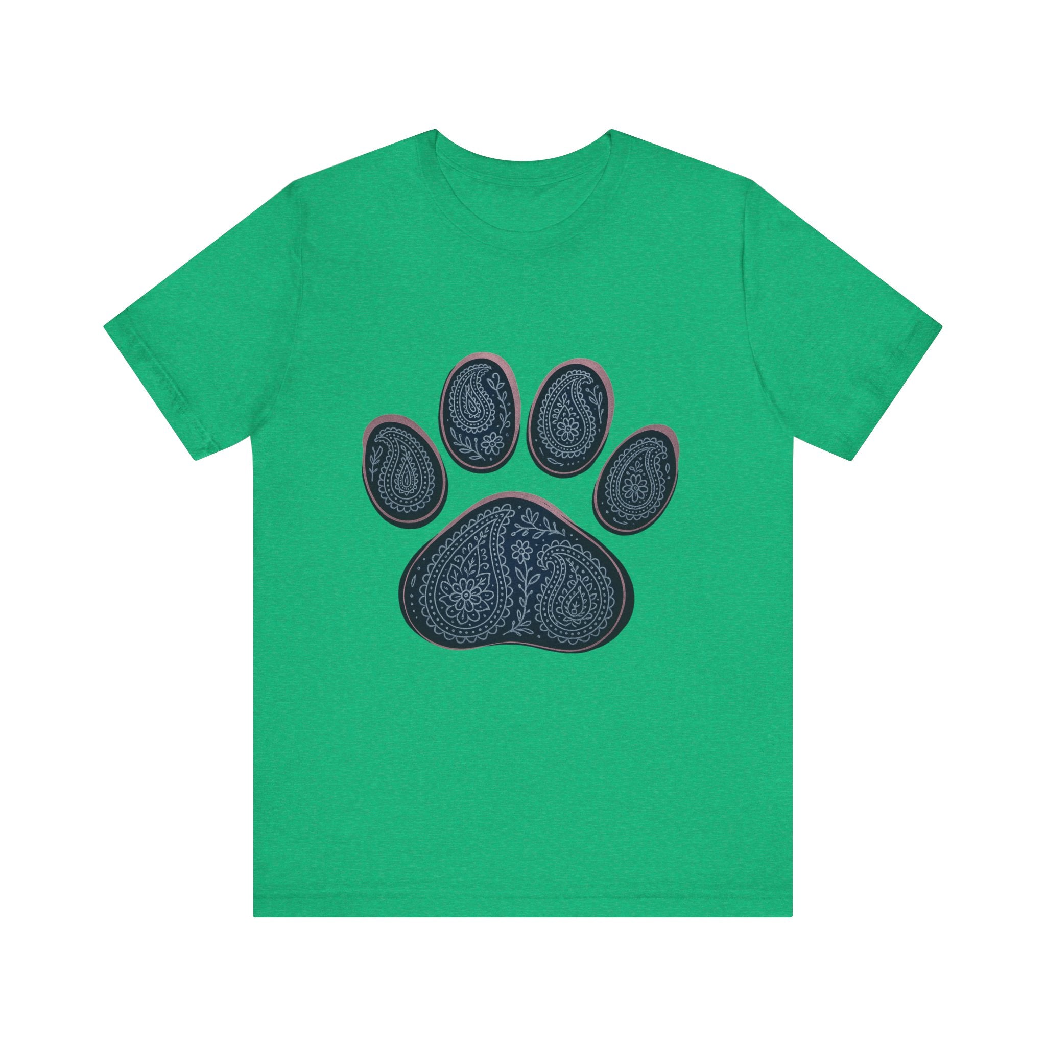 Blue Paisley Paw  Tee