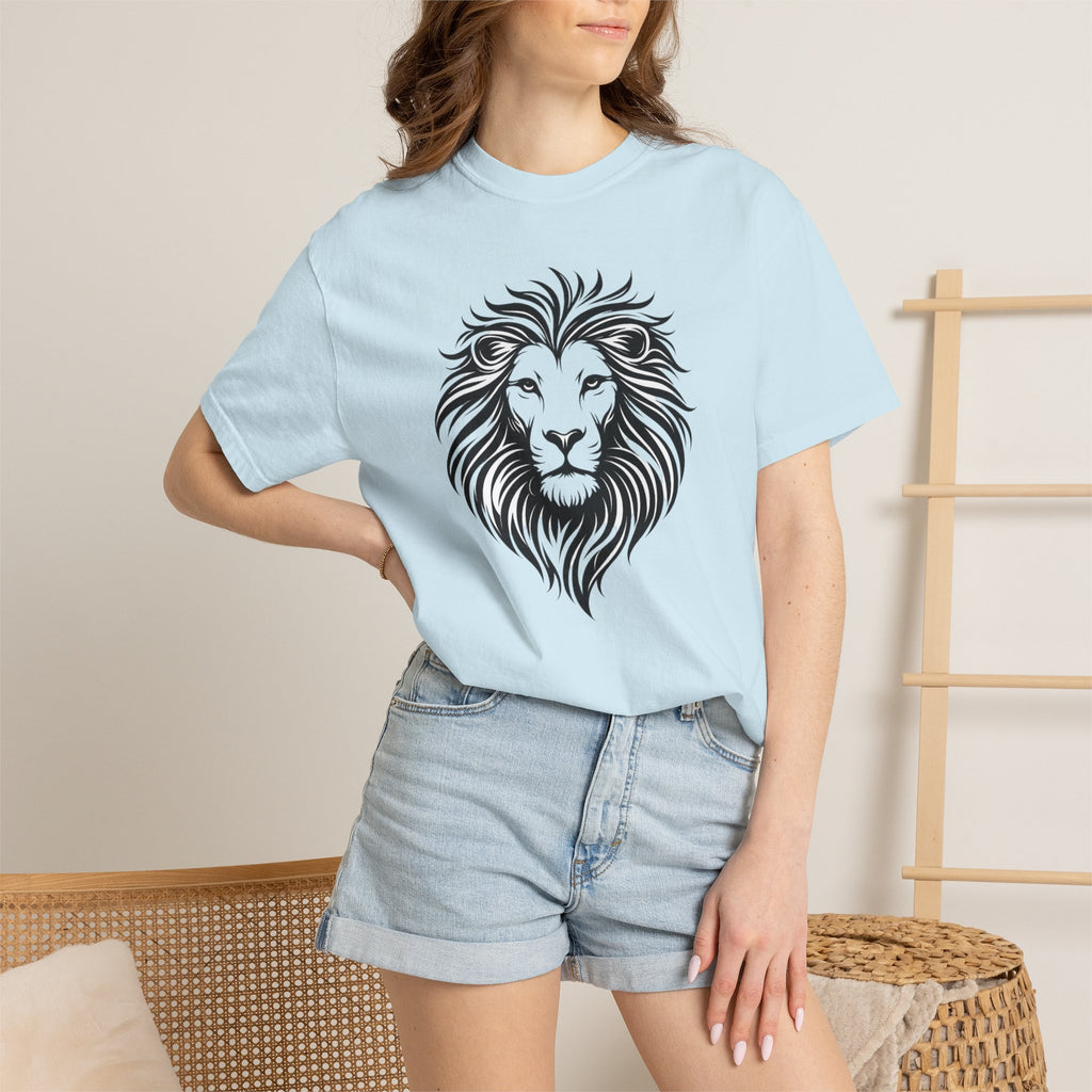 Lion Head Graphic T-Shirt — Bold Tribal Mane Tee for Men & Women