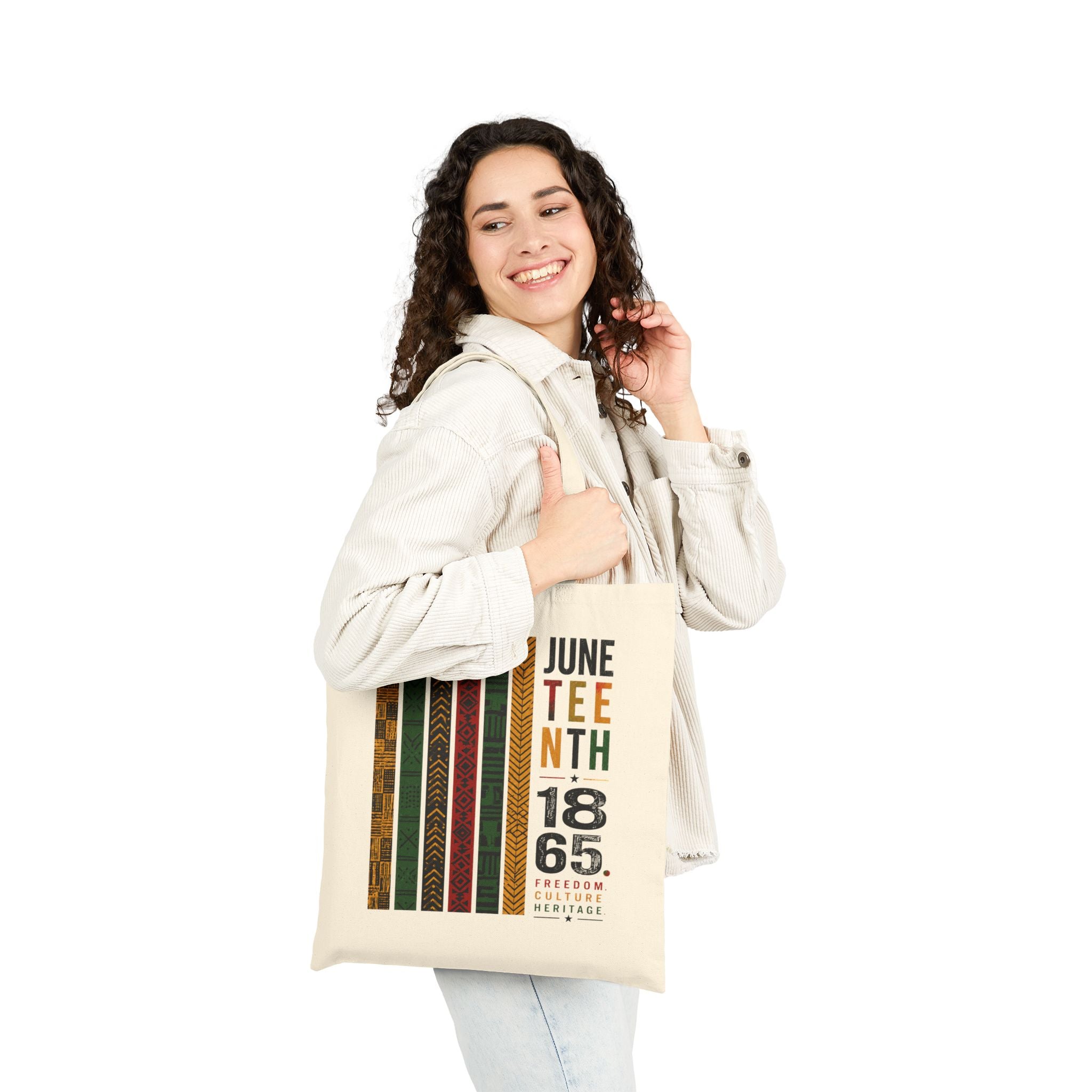 Juneteenth African Ribbon Tote